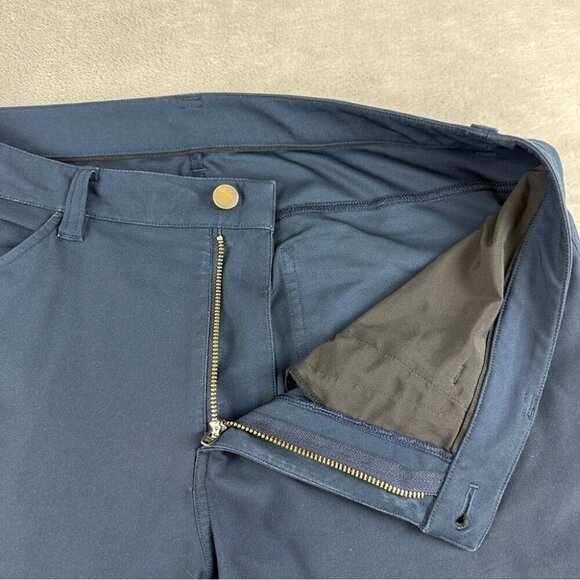 Lululemon ABC Pant True Navy  37" Men's Size 34 Waist M5468T Style Number - Picture 11 of 16